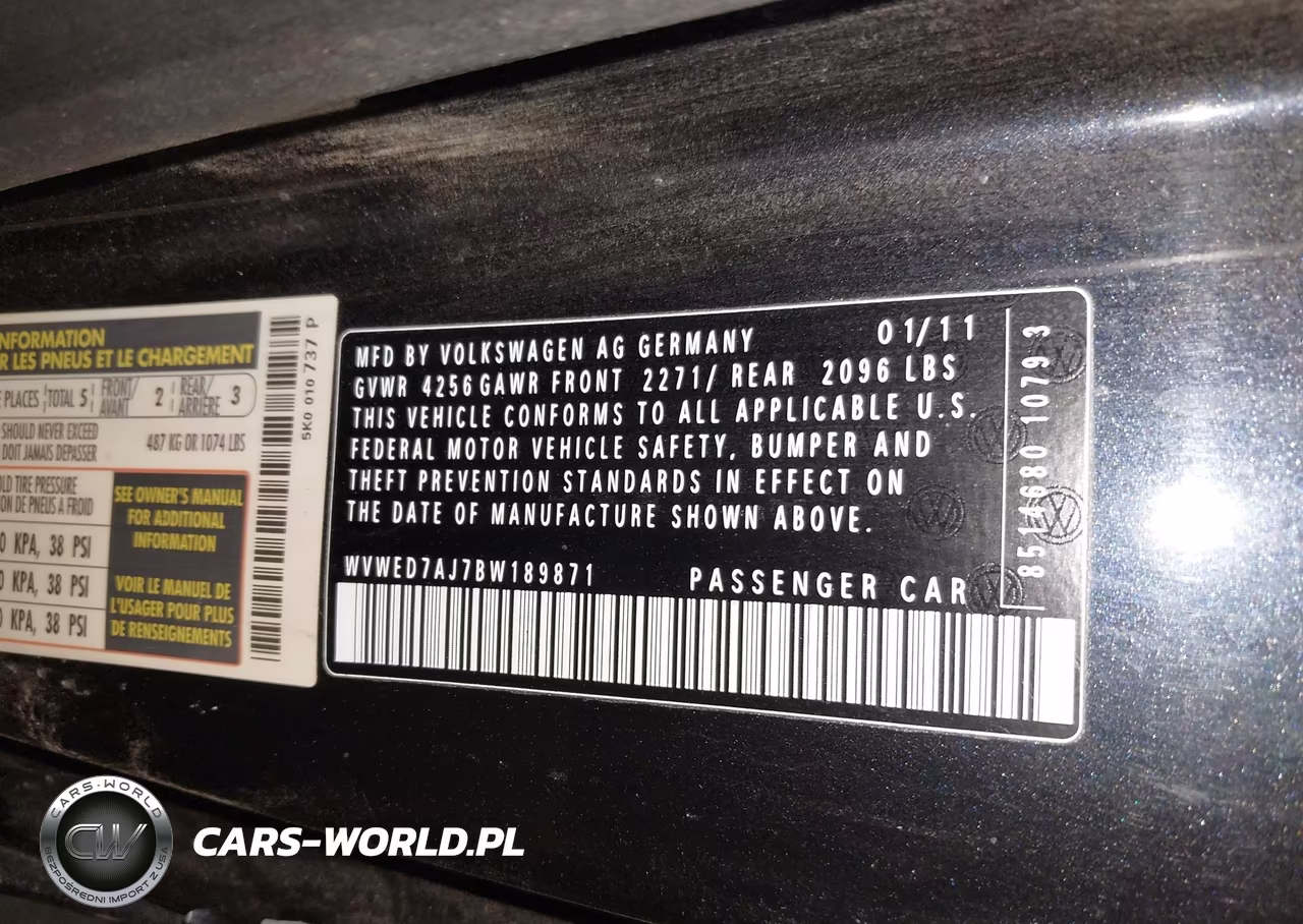 2011 Volkswagen Gti 2-Door Autobahn VIN:WVWED7AJ7BW189871 - 9