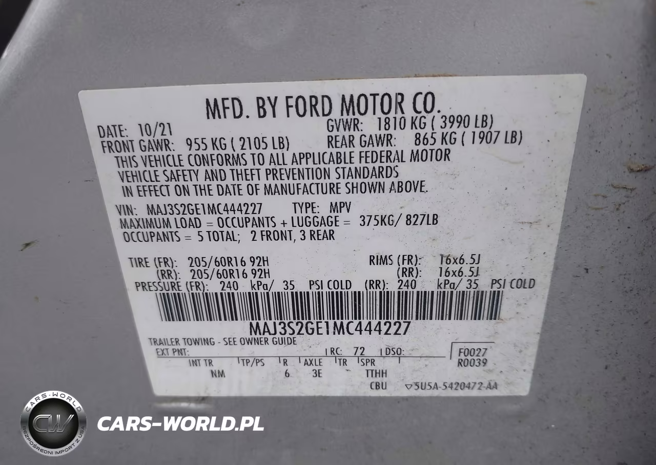 2021 Ford Ecosport Se VIN:MAJ3S2GE1MC444227 - 9