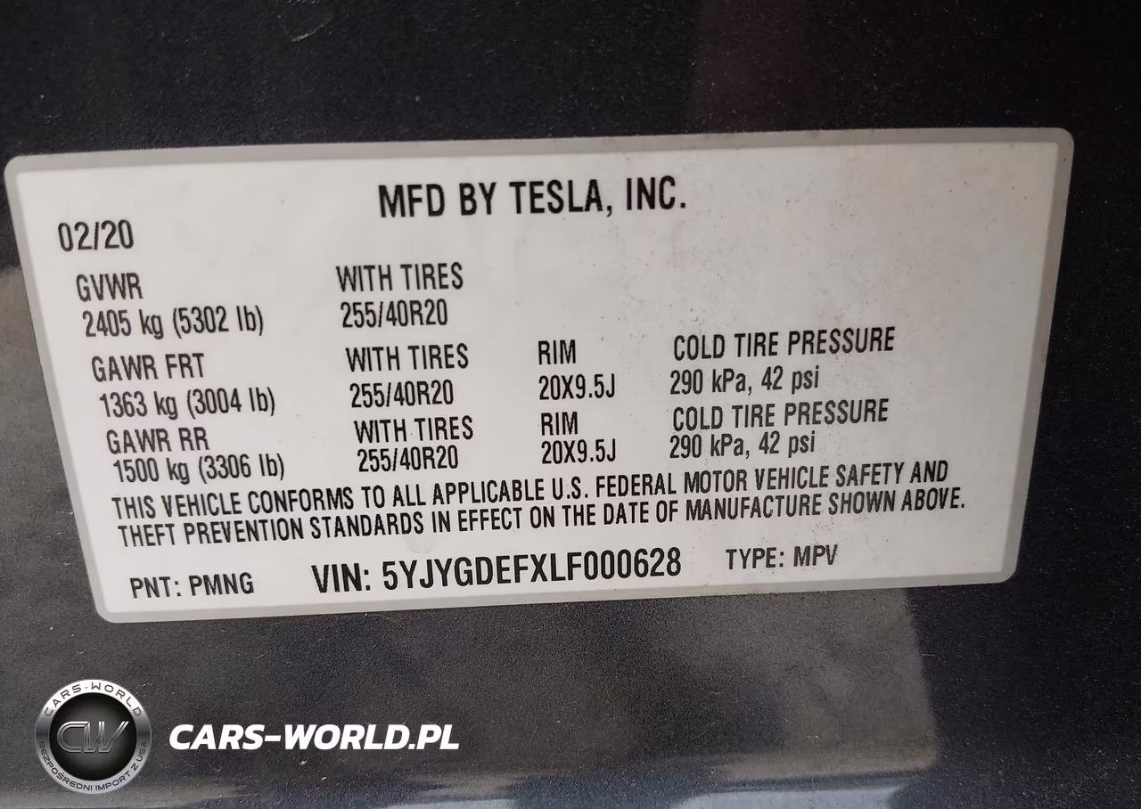 2020 Tesla Model Y Long Range Dual Motor All-Wheel Drive-Performance Dual Motor All-Wheel Drive VIN:5YJYGDEFXLF000628 - 9