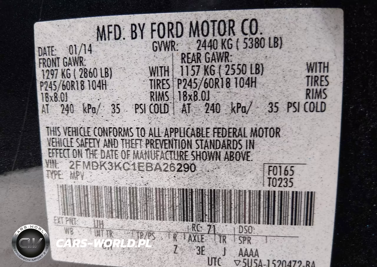 2014 Ford Edge Limited VIN:2FMDK3KC1EBA26290 - 9