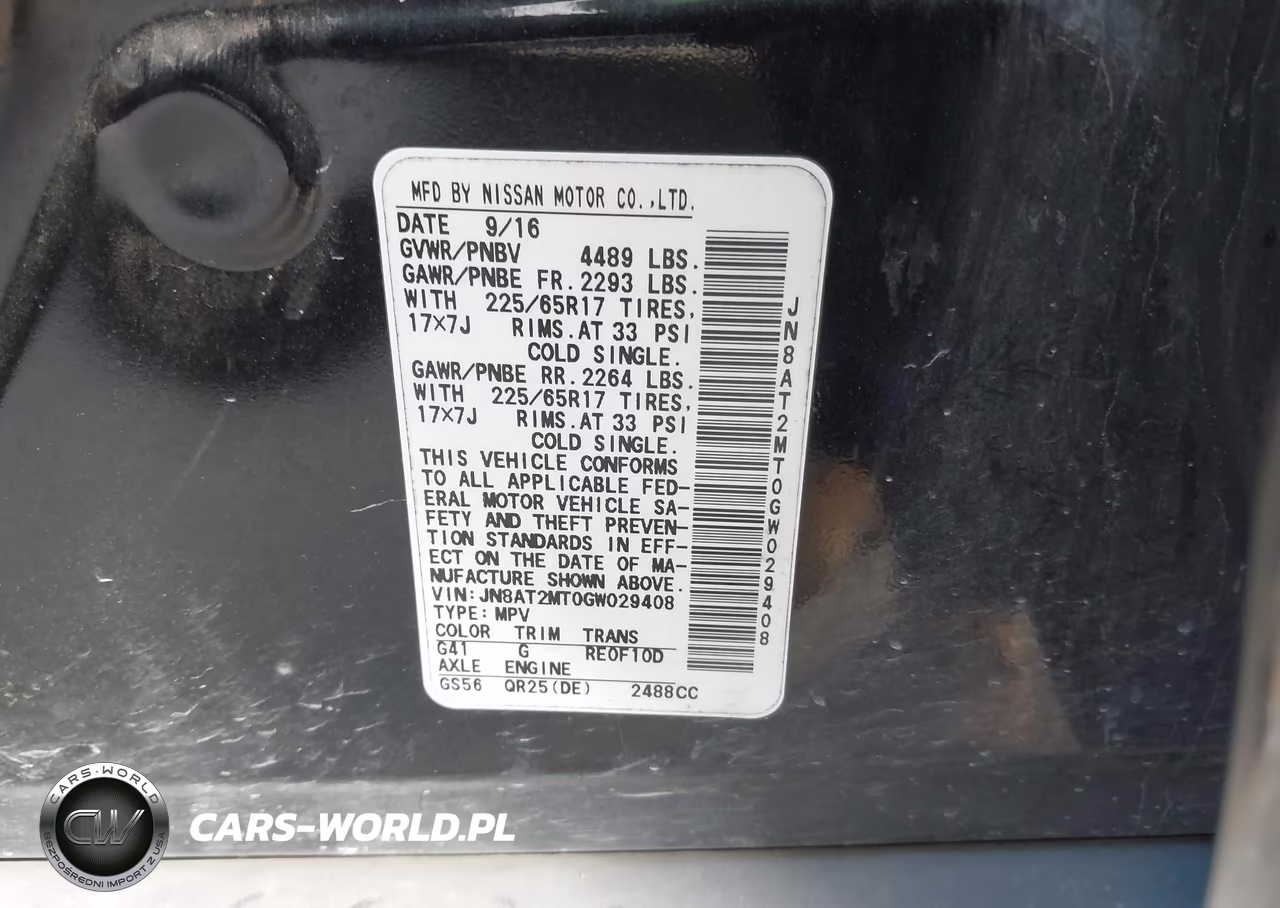 2016 Nissan Rogue S VIN:JN8AT2MT0GW029408 - 9