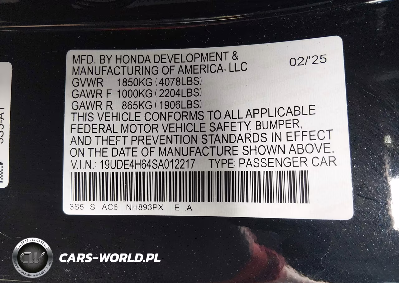 2025 Acura Integra A-Spec Technology VIN:19UDE4H64SA012217 - 9