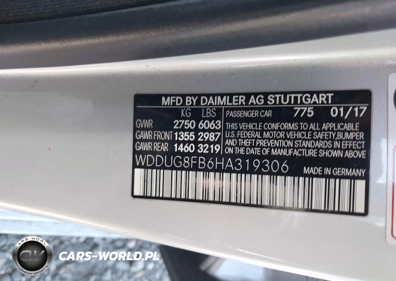 2017 Mercedes-Benz S 550 4Matic VIN:WDDUG8FB6HA319306 - 9
