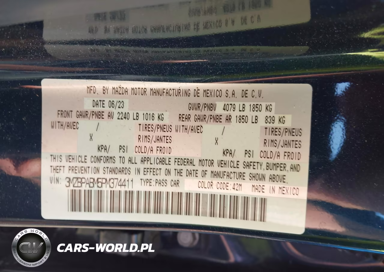 2023 Mazda Mazda3 2.5 S Select VIN:3MZBPABM5PM374411 - 9