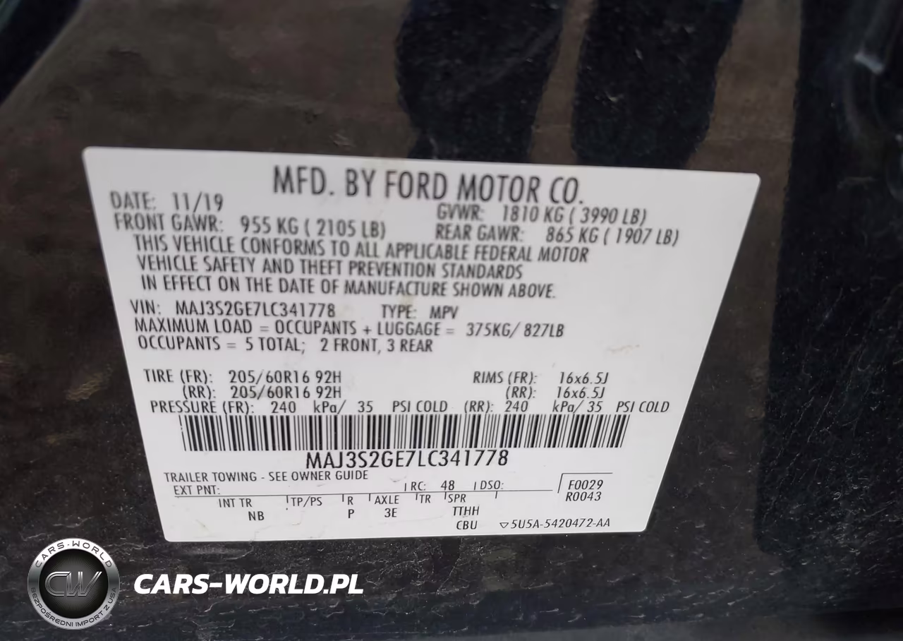 2020 Ford Ecosport Se VIN:MAJ3S2GE7LC341778 - 9