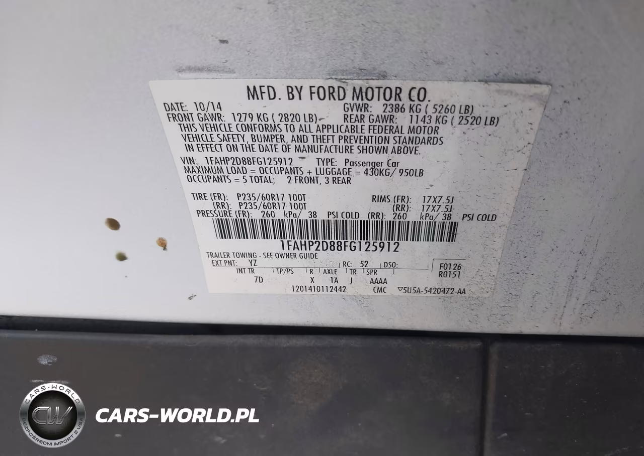 2015 Ford Taurus Se VIN:1FAHP2D88FG125912 - 9