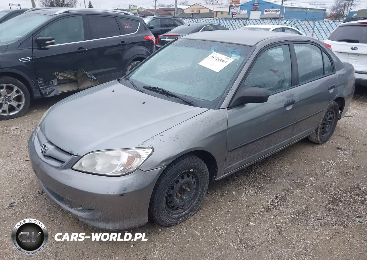 2005 Honda Civic Vp VIN:1HGES16375L001595 - 2