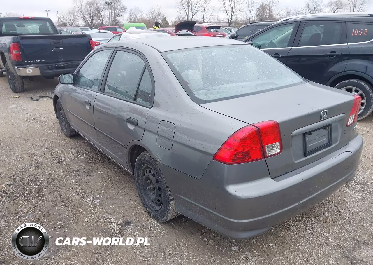 2005 Honda Civic Vp VIN:1HGES16375L001595 - 3