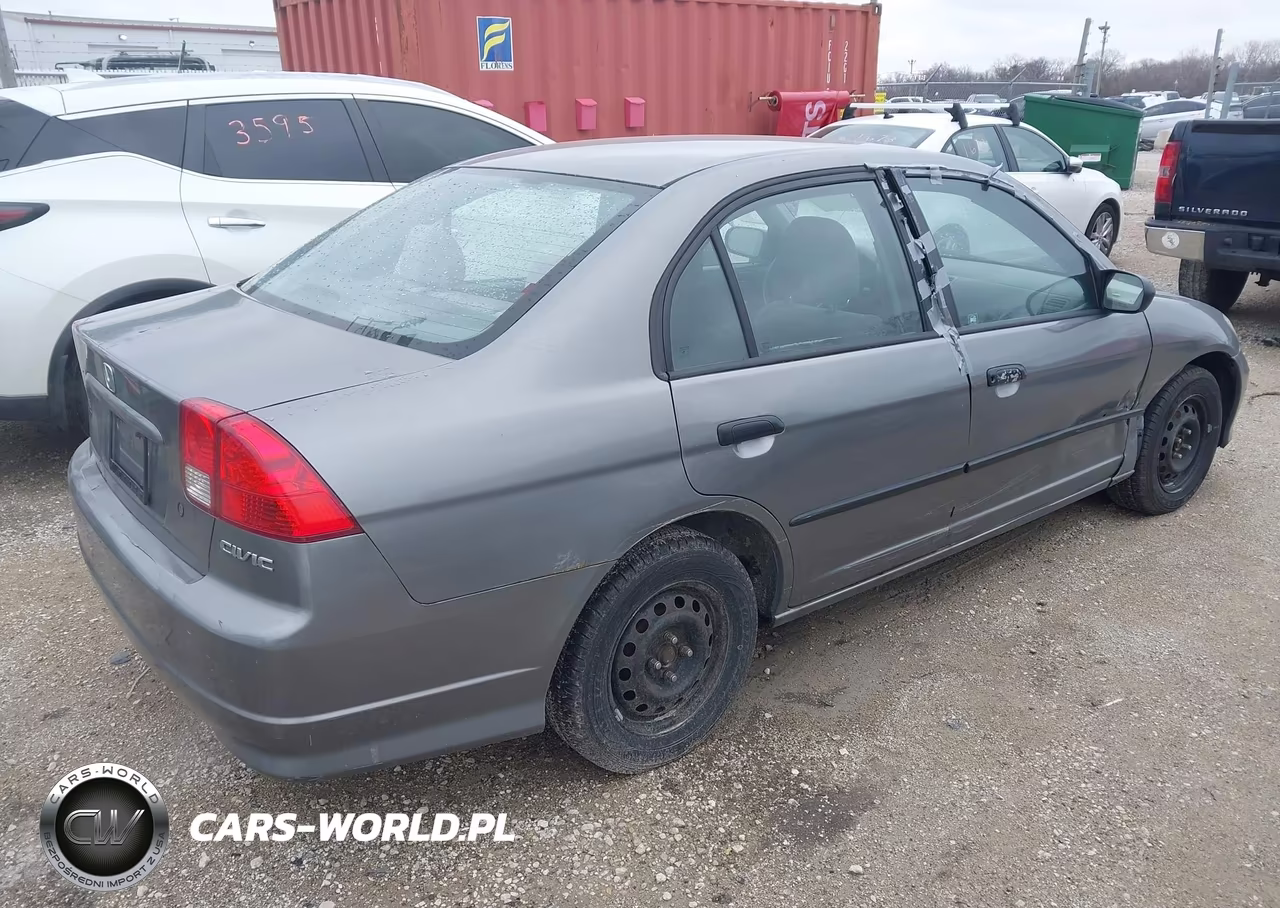 2005 Honda Civic Vp VIN:1HGES16375L001595 - 4