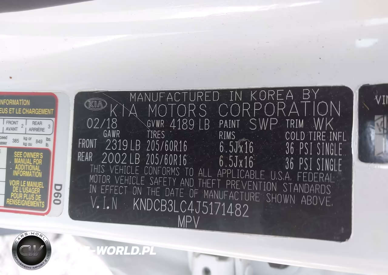 2018 Kia Niro Lx VIN:KNDCB3LC4J5171482 - 9
