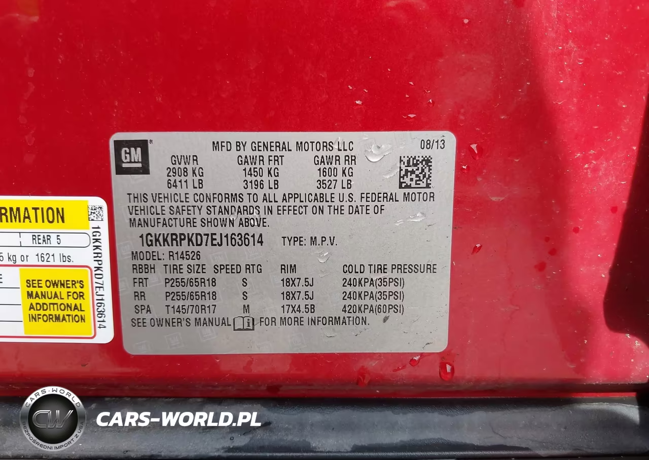 2014 GMC Acadia Sle-2 VIN:1GKKRPKD7EJ163614 - 9