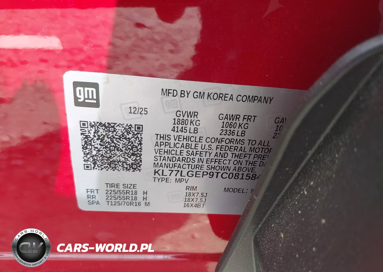 2026 Chevrolet Trax Fwd 1Rs VIN:KL77LGEP9TC081584 - 9