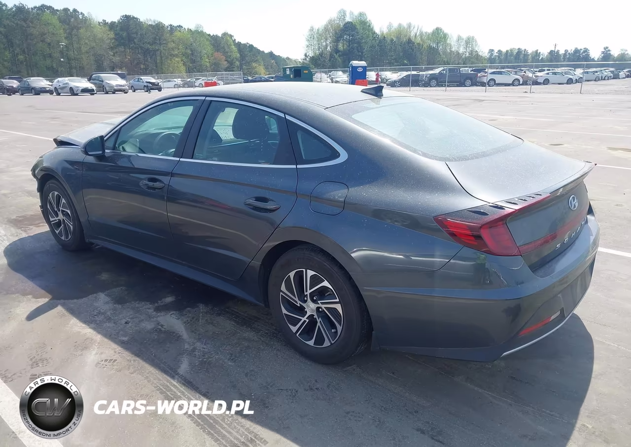 2023 Hyundai Sonata Hybrid Blue VIN:KMHL24JJ6PA060631 - 3