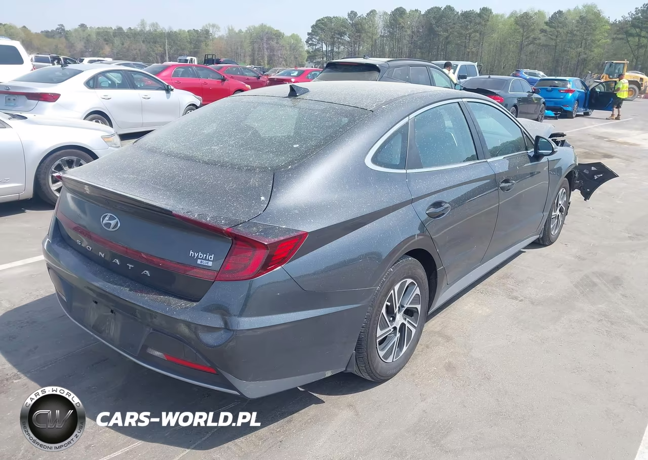 2023 Hyundai Sonata Hybrid Blue VIN:KMHL24JJ6PA060631 - 4