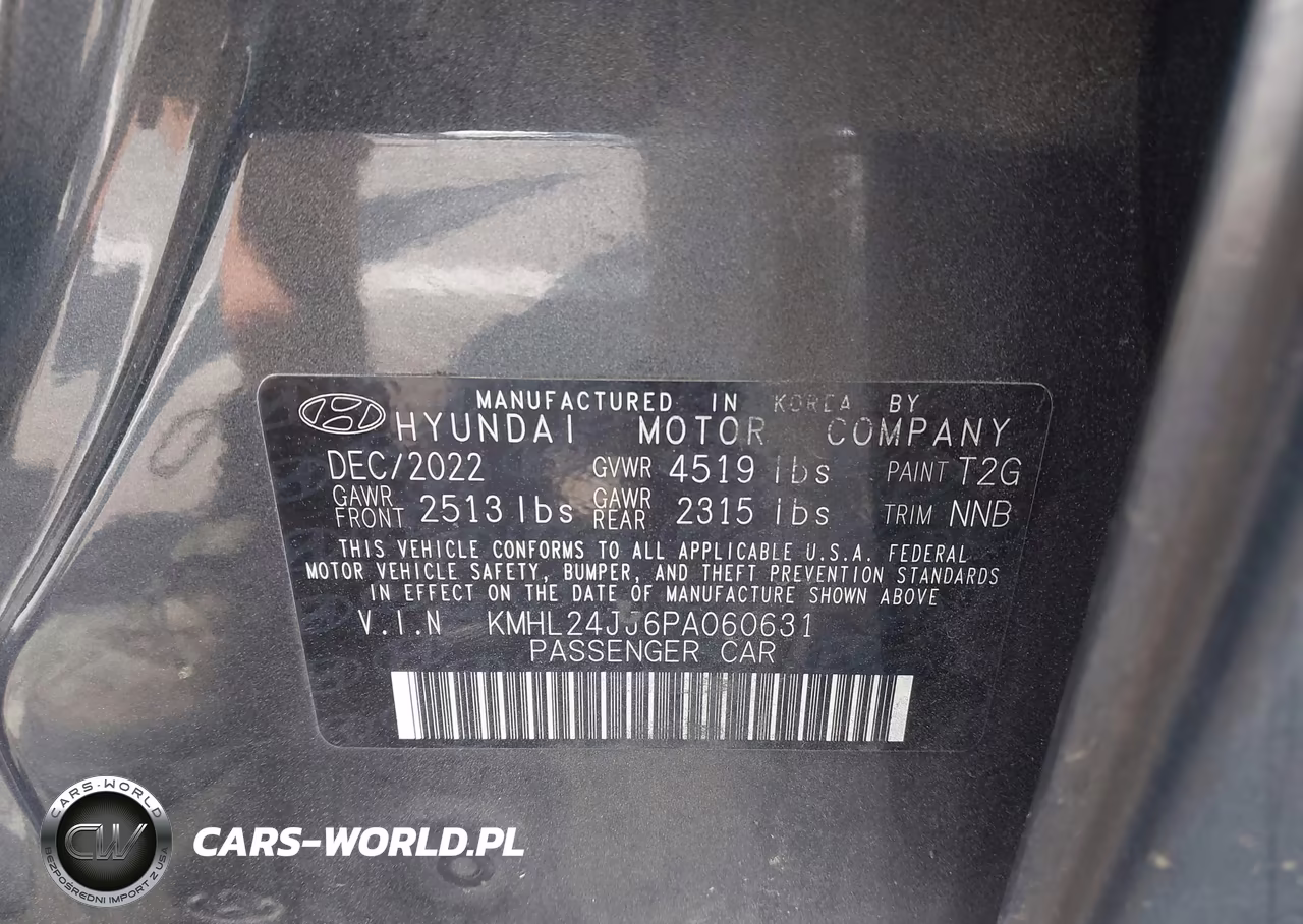 2023 Hyundai Sonata Hybrid Blue VIN:KMHL24JJ6PA060631 - 9