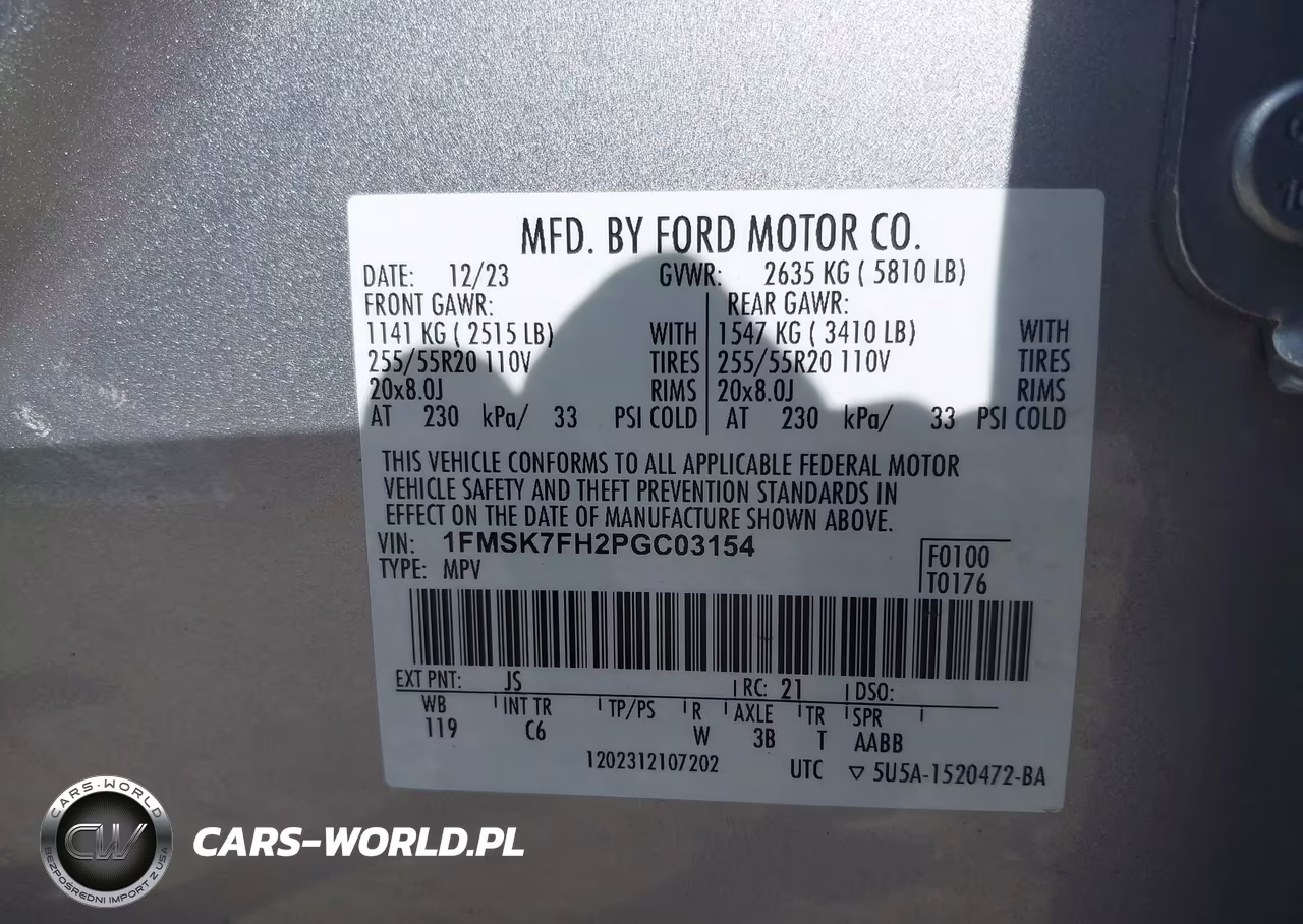 2023 Ford Explorer Limited VIN:1FMSK7FH2PGC03154 - 9