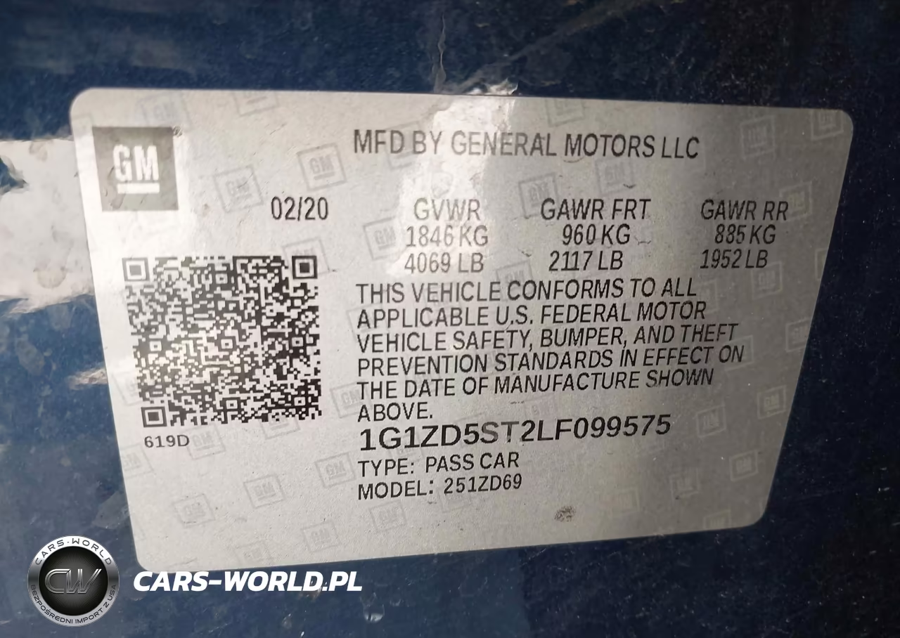 2020 Chevrolet Malibu Fwd Lt VIN:1G1ZD5ST2LF099575 - 9