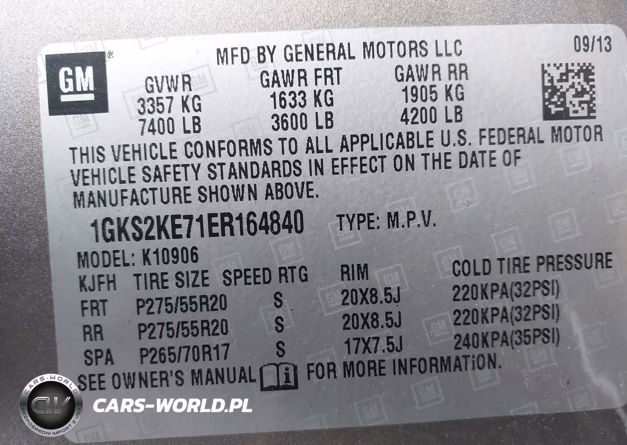 2014 GMC Yukon Xl 1500 Slt VIN:1GKS2KE71ER164840 - 9