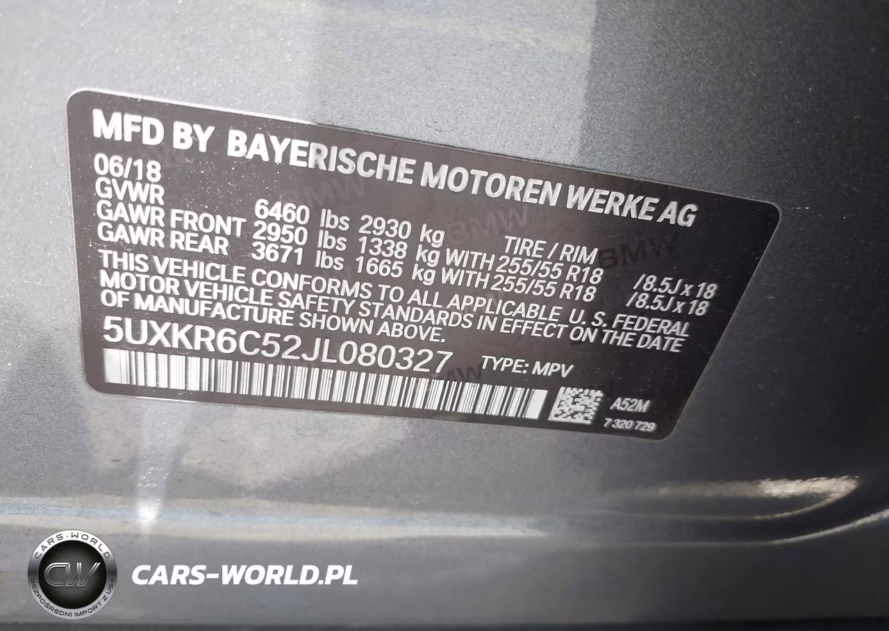 2018 BMW X5 xDrive50I VIN:5UXKR6C52JL080327 - 9