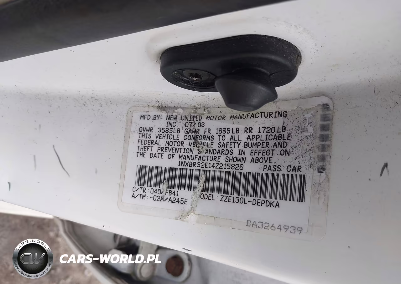 2004 Toyota Corolla Ce VIN:1NXBR32E14Z215826 - 9