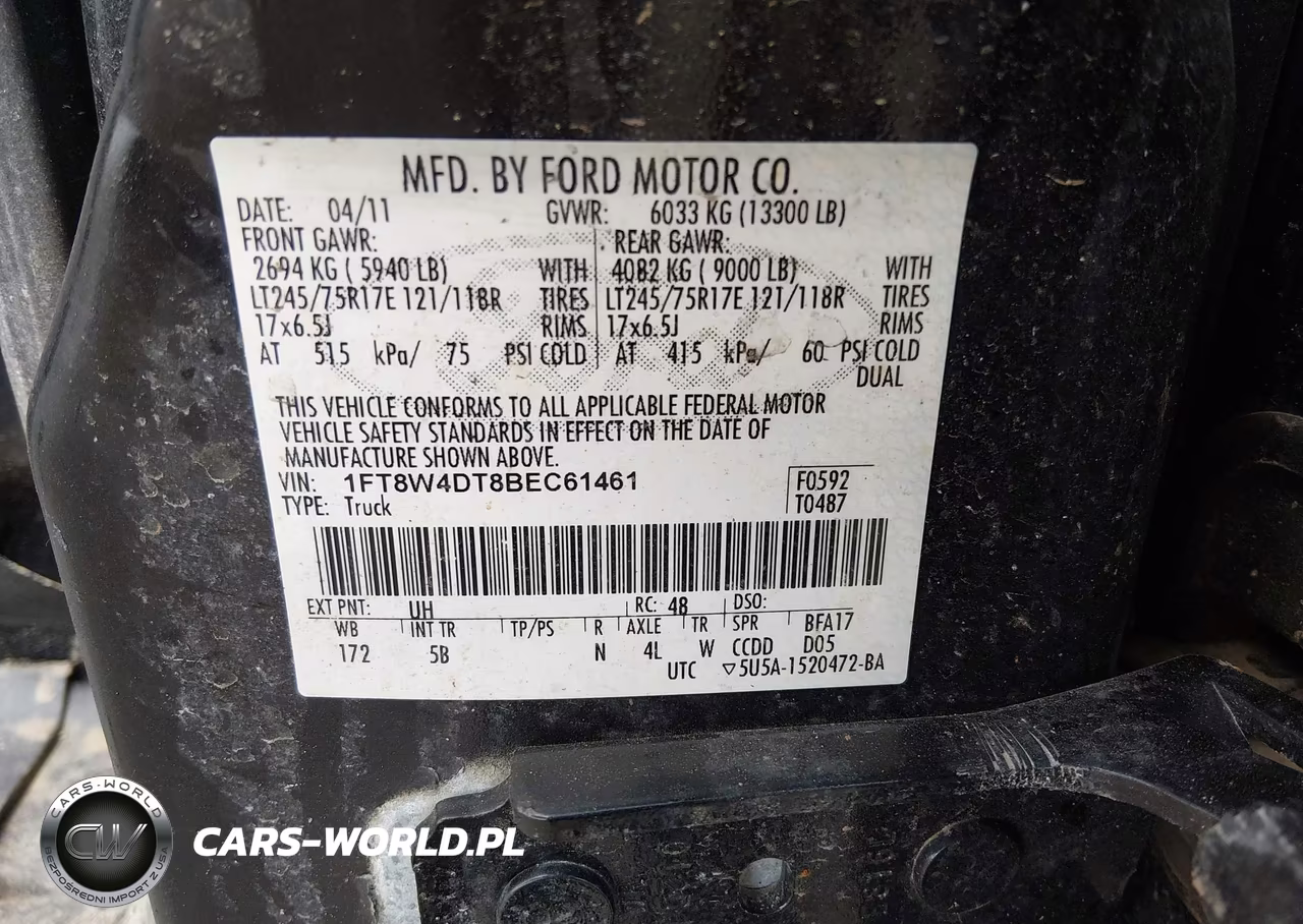 2011 Ford F-450 Lariat VIN:1FT8W4DT8BEC61461 - 8