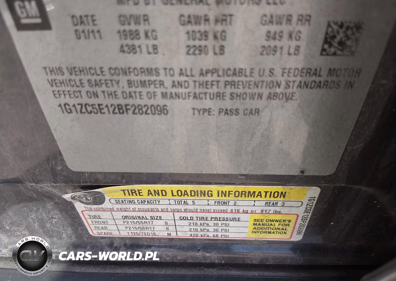 2011 Chevrolet Malibu 1Lt VIN:1G1ZC5E12BF282096 - 9