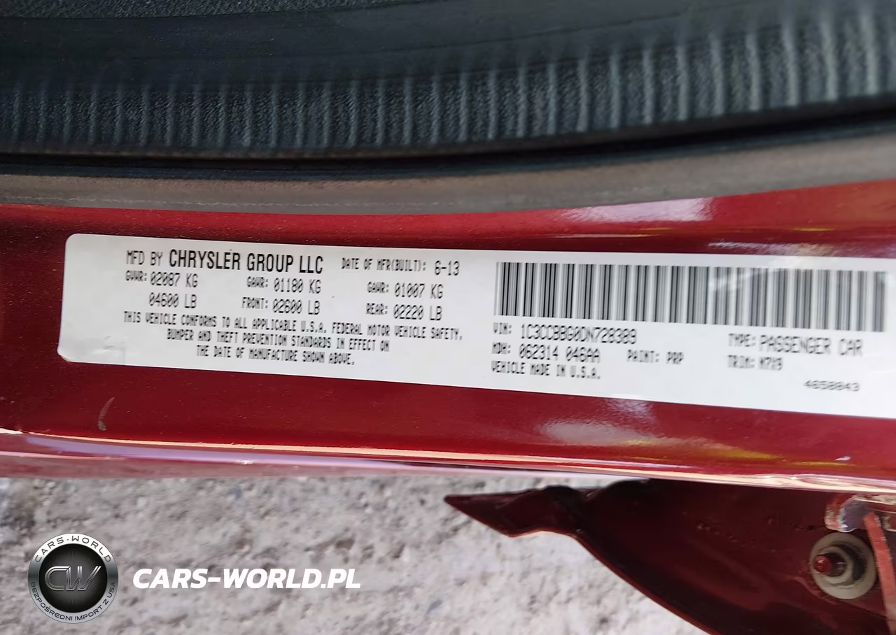 2013 Chrysler 200 Touring VIN:1C3CCBBG0DN728389 - 9