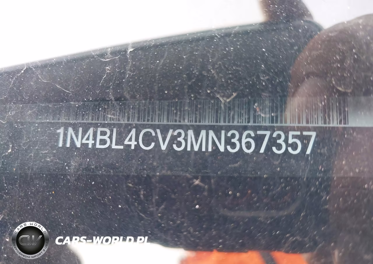 2021 Nissan Altima Sr Fwd VIN:1N4BL4CV3MN367357 - 9