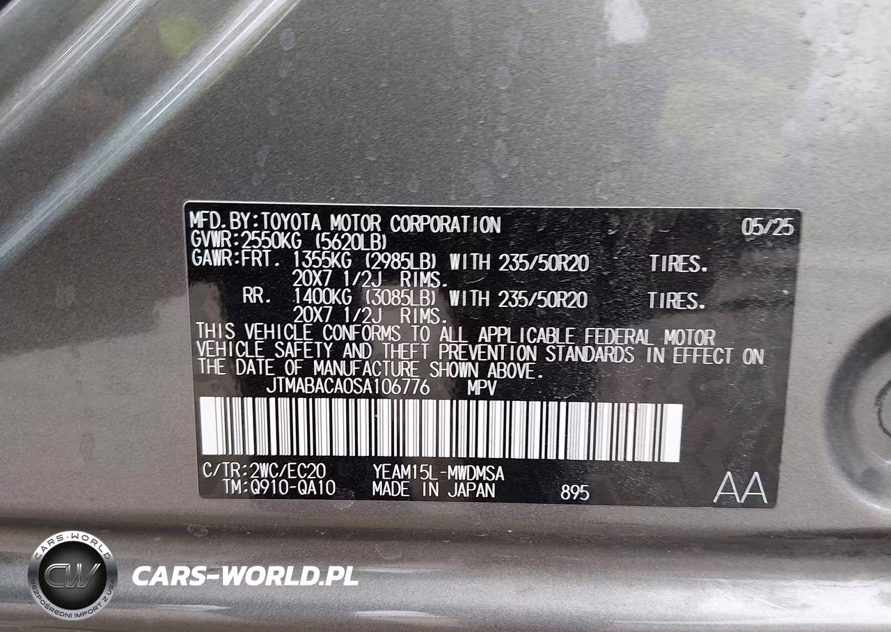 2025 Toyota Bz4X Nightshade VIN:JTMABACA0SA106776 - 9