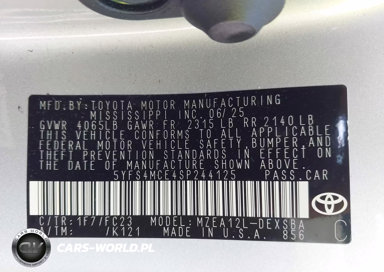 2025 Toyota Corolla Se VIN:5YFS4MCE4SP244125 - 9