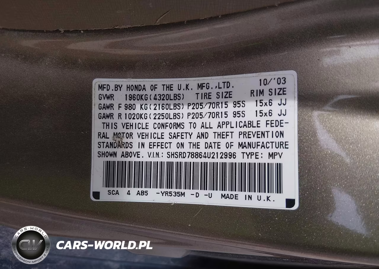 2004 Honda Cr-V Ex VIN:SHSRD78864U212996 - 9