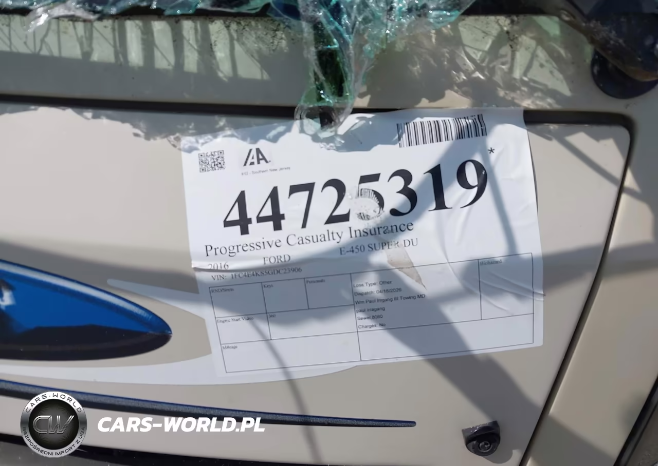 2016 Ford E-450 Stripped VIN:1FC4E4KS5GDC23906 - 7