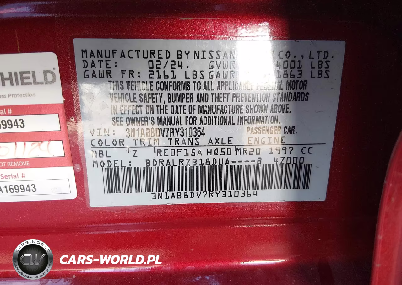 2024 Nissan Sentra Sr Xtronic Cvt VIN:3N1AB8DV7RY310364 - 9