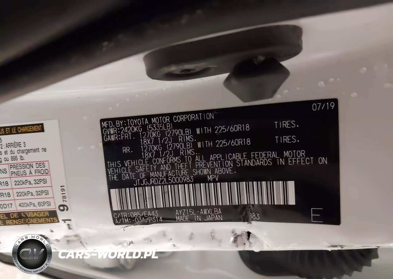 2020 Lexus Nx 300H VIN:JTJGJRDZ2L5000983 - 9