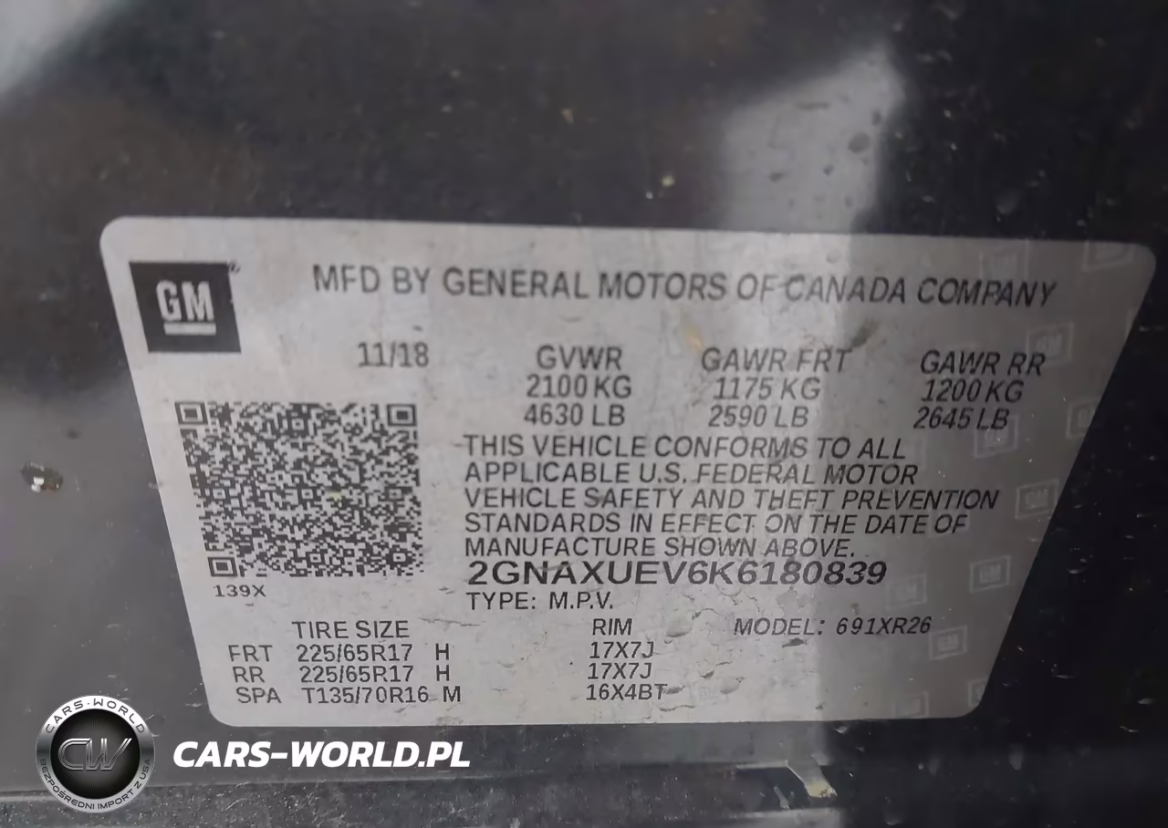 2019 Chevrolet Equinox Lt VIN:2GNAXUEV6K6180839 - 9