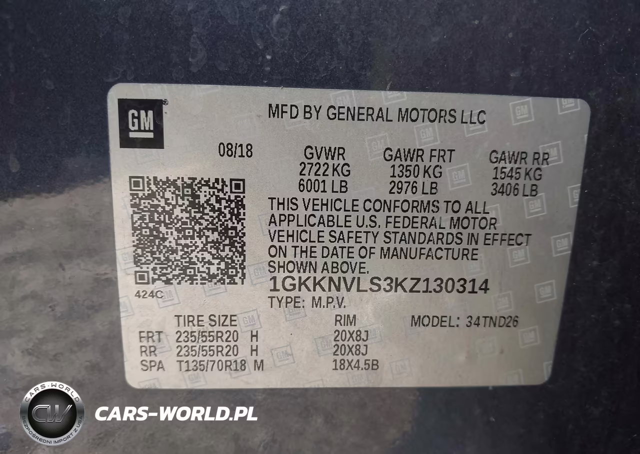2019 GMC Acadia Slt-1 VIN:1GKKNVLS3KZ130314 - 9