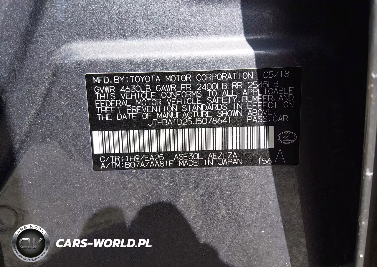 2018 Lexus Is 300 VIN:JTHBA1D25J5078641 - 9
