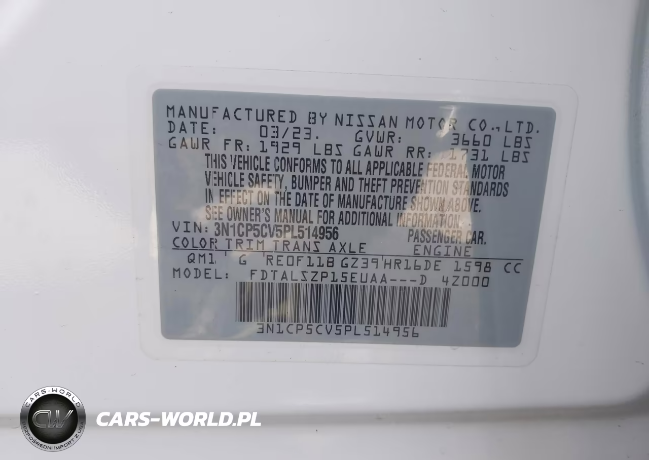 2023 Nissan Kicks Sv Xtronic Cvt VIN:3N1CP5CV5PL514956 - 9