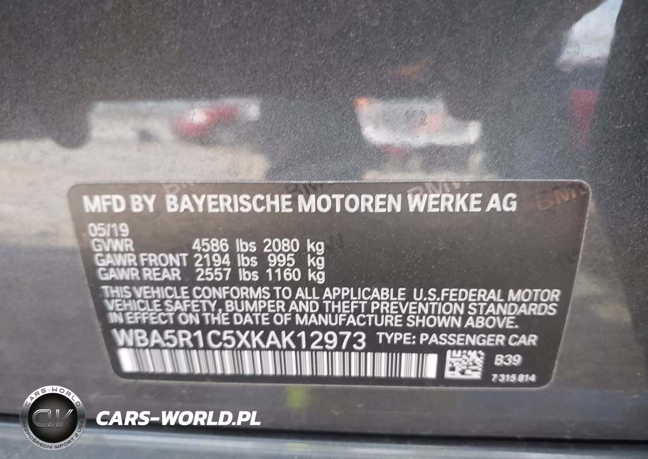 2019 BMW 330I VIN:WBA5R1C5XKAK12973 - 9