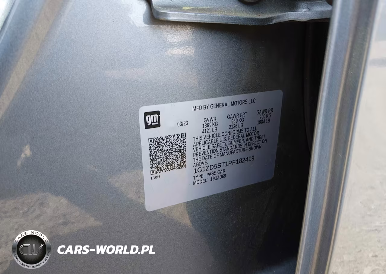 2023 Chevrolet Malibu Fwd 1Lt VIN:1G1ZD5ST1PF182419 - 9