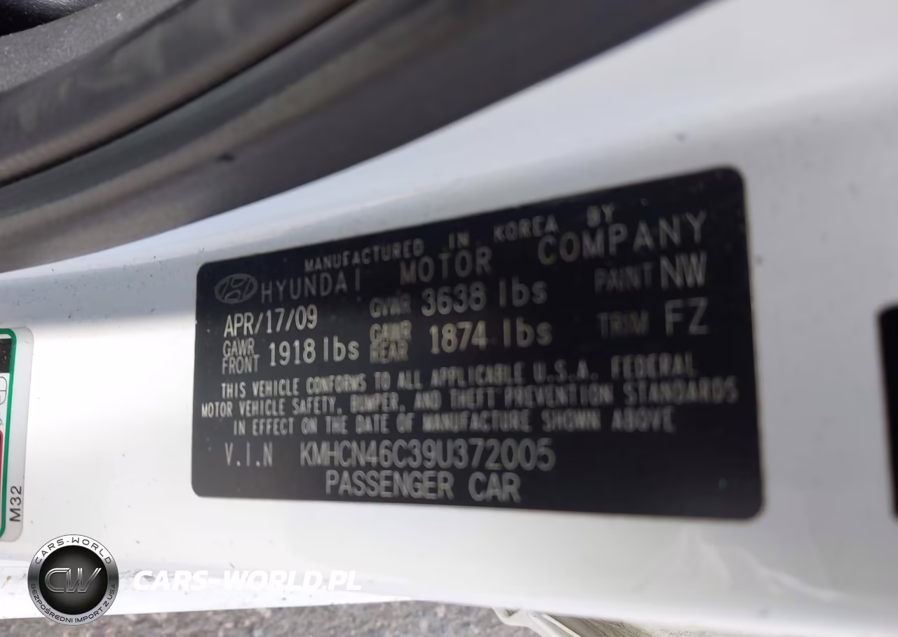 2009 Hyundai Accent Gls VIN:KMHCN46C39U372005 - 9