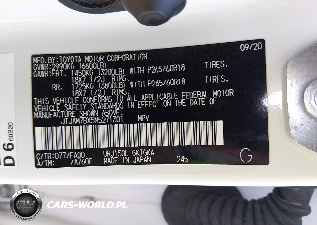 2021 Lexus Gx 460 Premium VIN:JTJAM7BX5M5271301 - 9