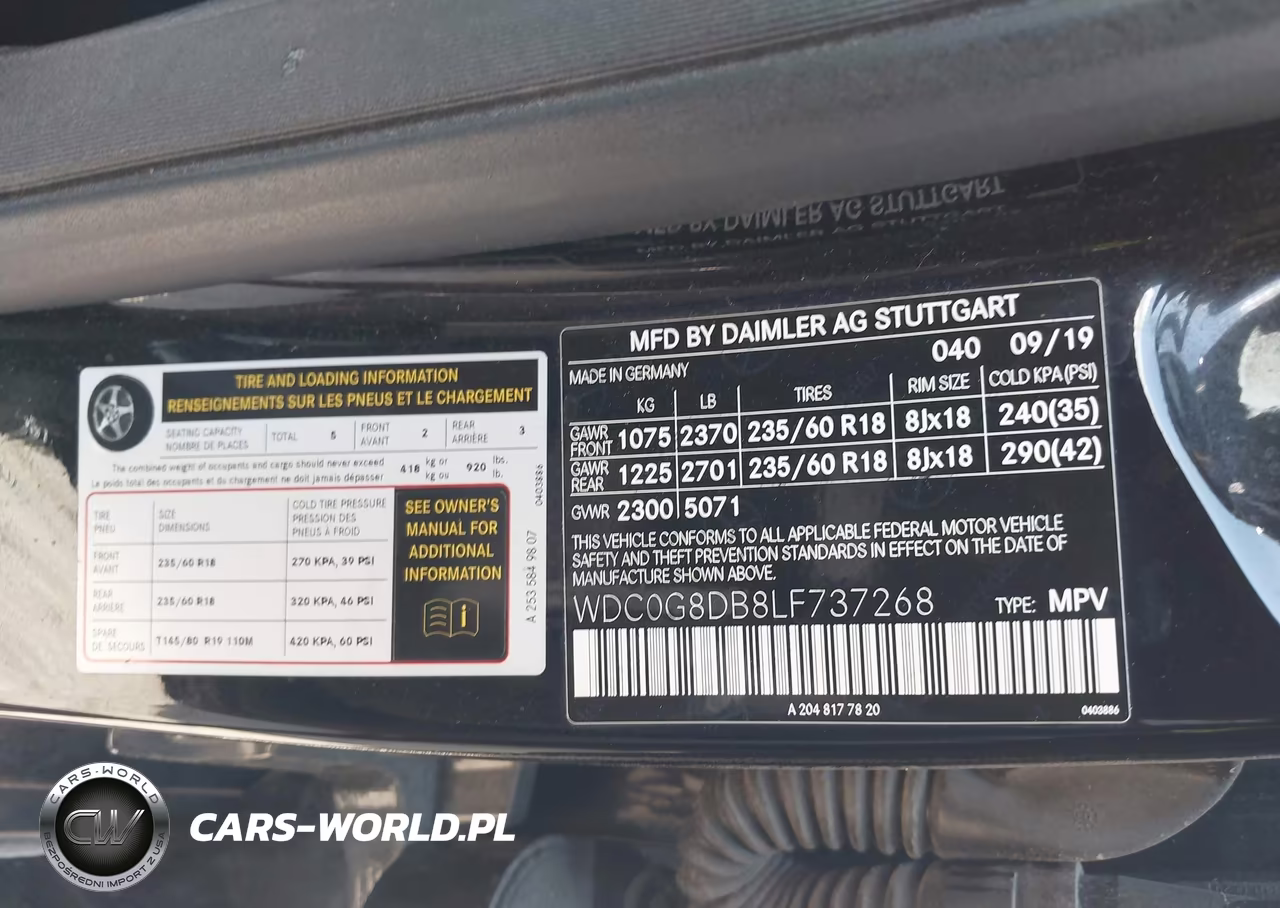 2020 Mercedes-Benz Glc 300 VIN:WDC0G8DB8LF737268 - 9