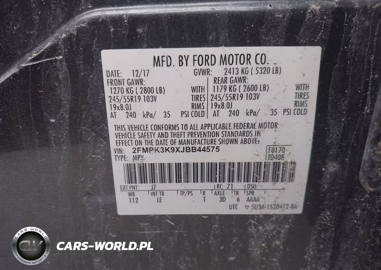 2018 Ford Edge Titanium VIN:2FMPK3K9XJBB44575 - 9
