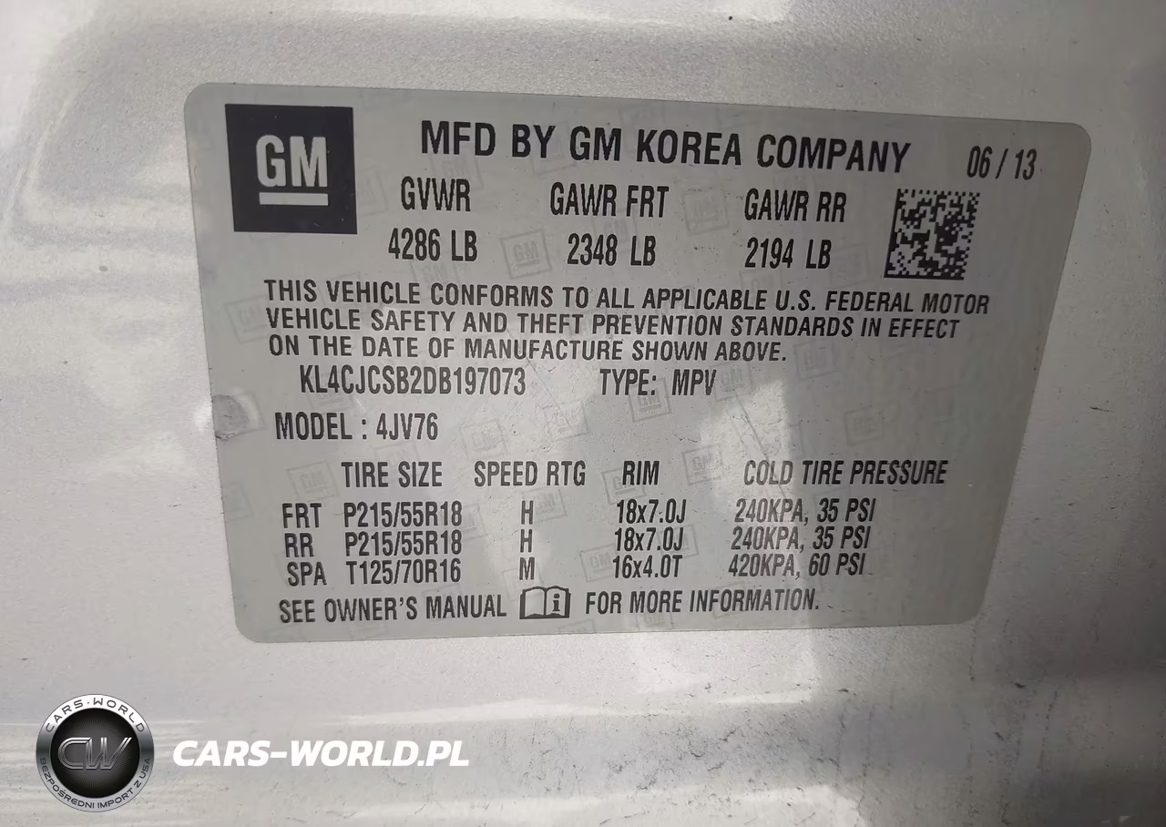 2013 Buick Encore Leather VIN:KL4CJCSB2DB197073 - 9
