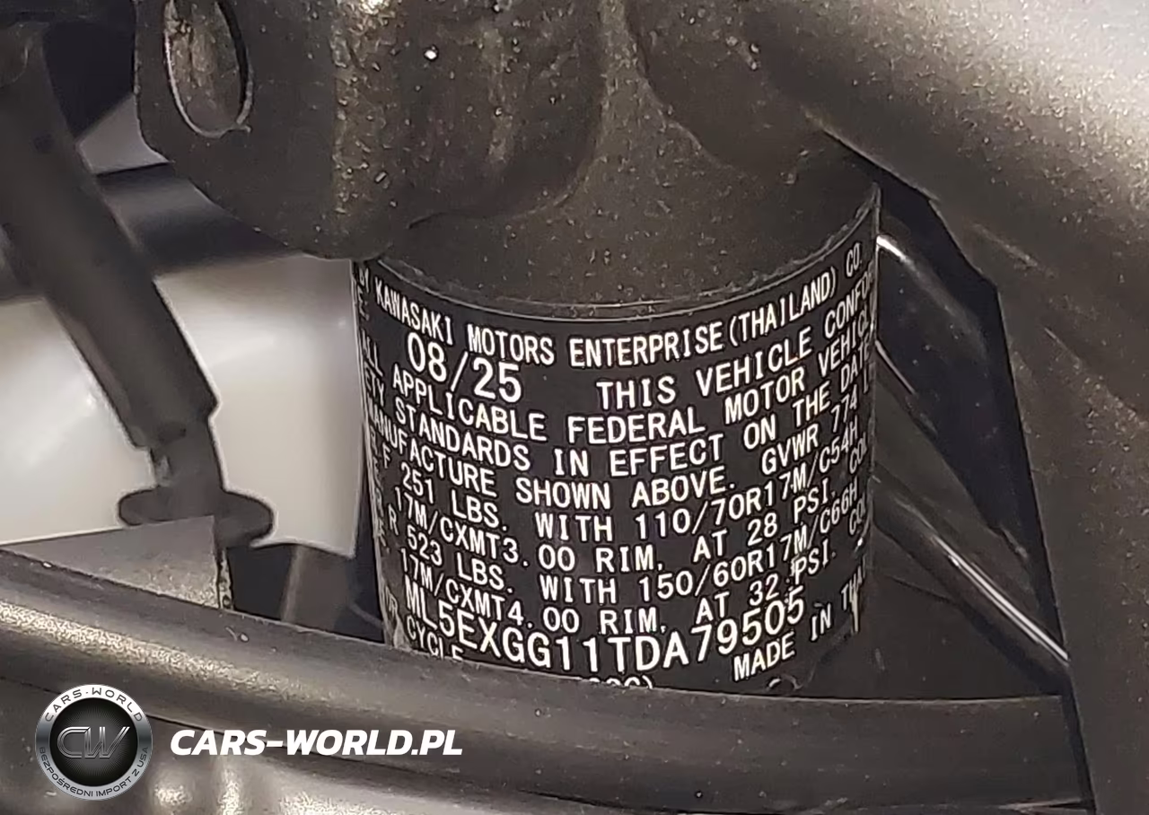 2026 Kawasaki Ex500 VIN:ML5EXGG11TDA79505 - 10