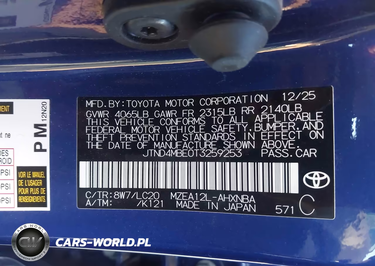 2026 Toyota Corolla Se VIN:JTND4MBE0T3259253 - 9