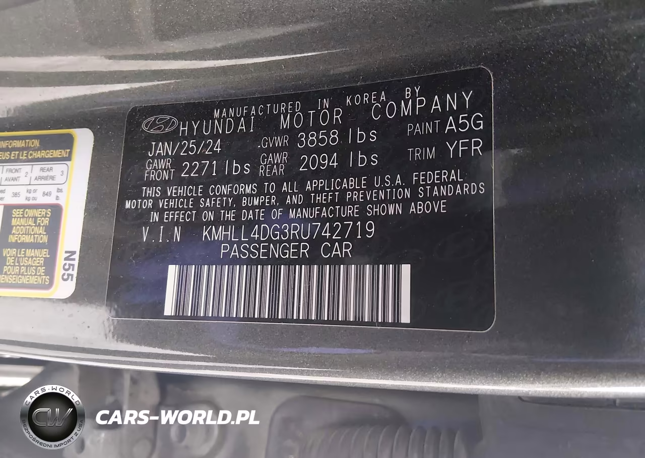 2024 Hyundai Elantra Se VIN:KMHLL4DG3RU742719 - 9