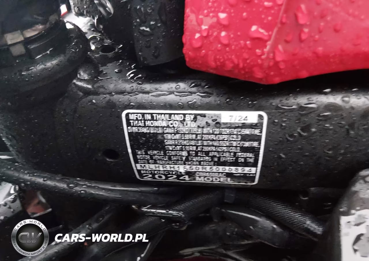 2024 Honda Cbr650 R VIN:MLHRH1550R5000894 - 10
