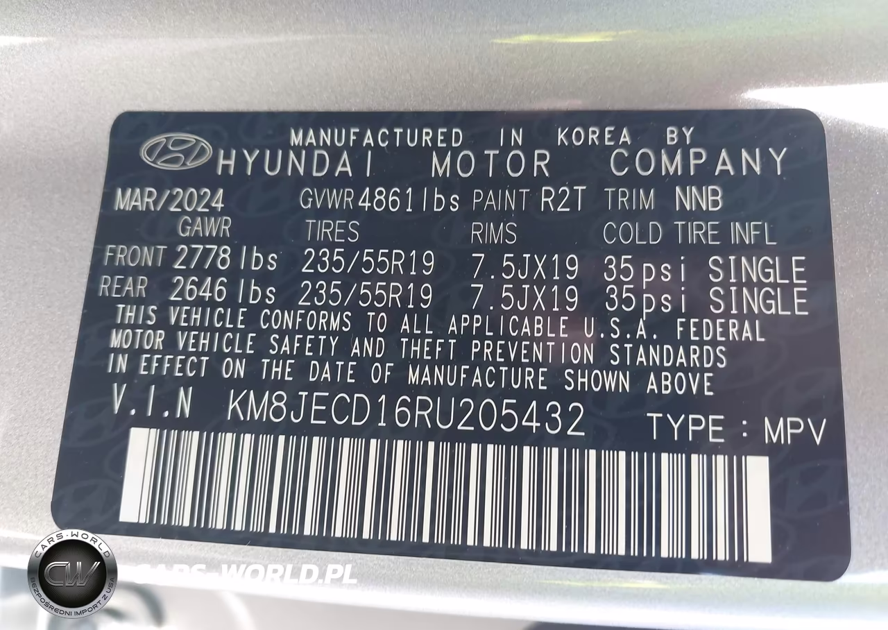 2024 Hyundai Tucson Hybrid Limited VIN:KM8JECD16RU205432 - 9